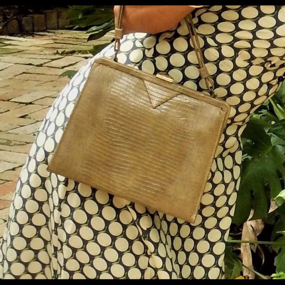 Vintage Gator Leather Clutch